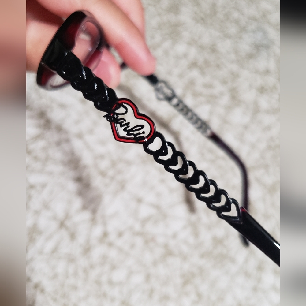 Love Barbie Black and Red Perscription Kid Glasses